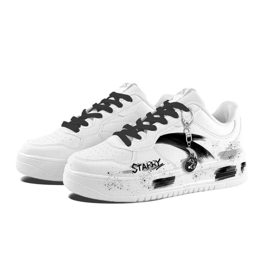 Anta Easy Brush Ink Shadow Synthetic Leather Cushioning Abrasion Resistant Lightweight Breathable Slip Resistant