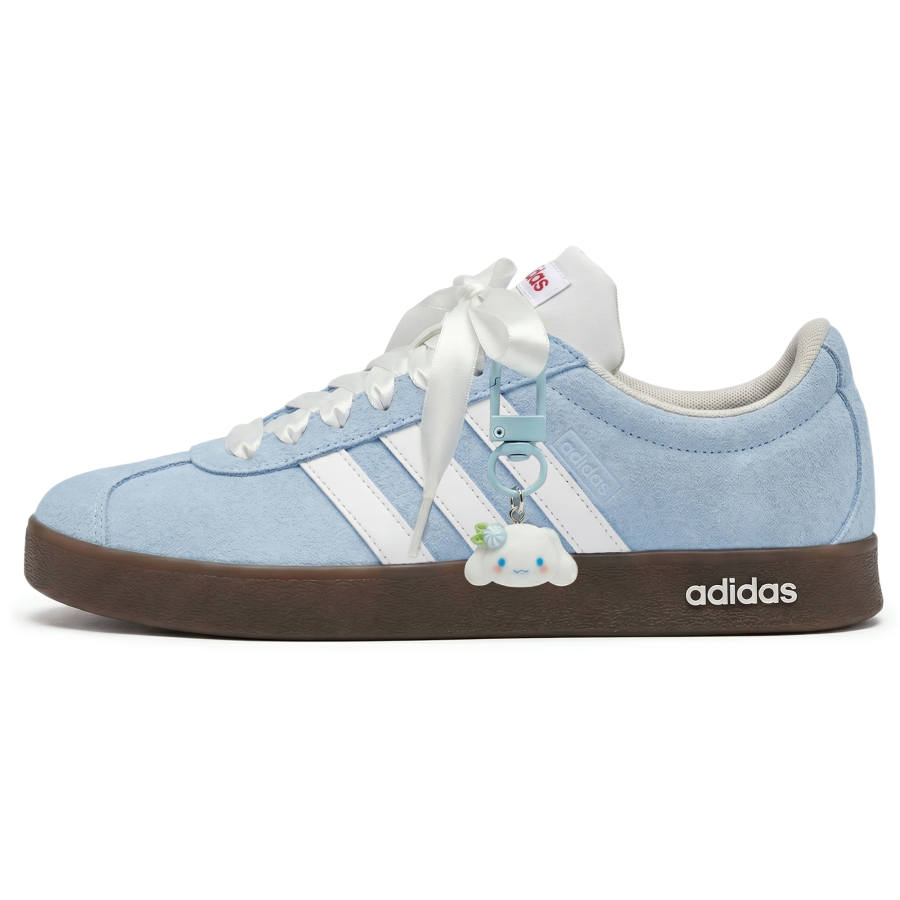 Adidas Adidas VL COURT 2.0 Maris Sal Soda Abrasion Resistant Slip Resistant Low top Skateboard Shoes Unisex Blue