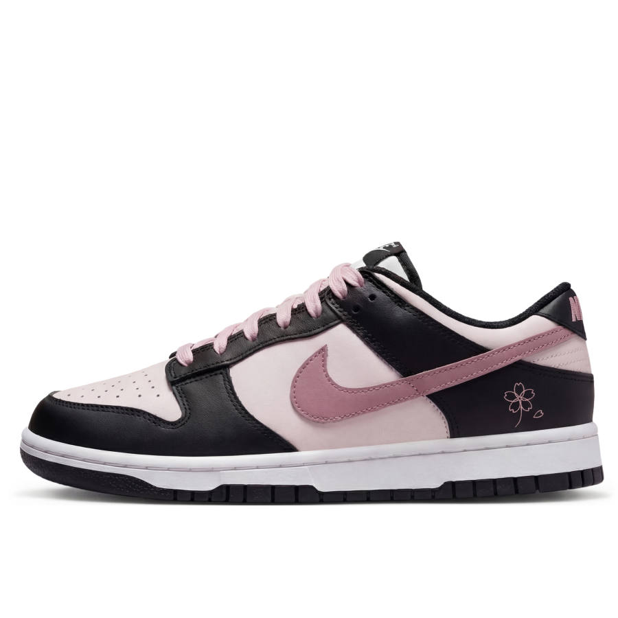 Nike Nike Dunk 'BlackPink Gallon Pink Peach Slip Resistant Low top Skateboard Shoes Unisex Black Pink