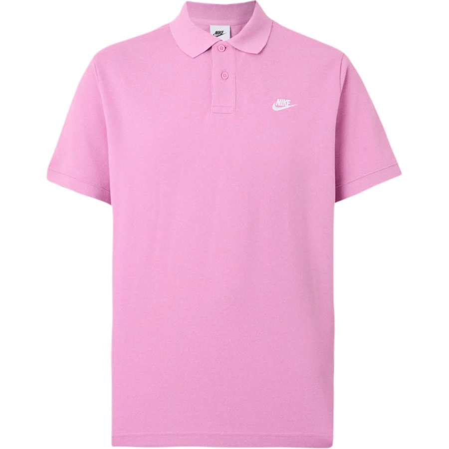 Nike Nike Club Polo Shirts Men's Magenta Polo Collar Moderate Straight Fit