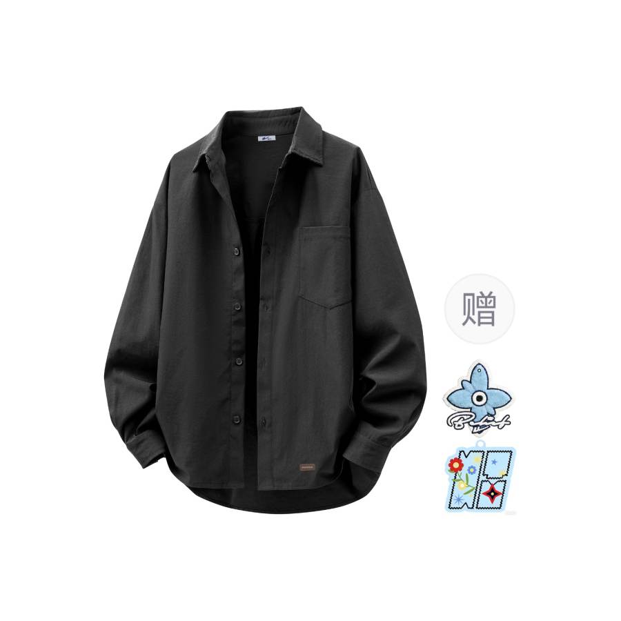 WARRIOR WARRIOR Shirts Unisex Lapel Moderate Workwear