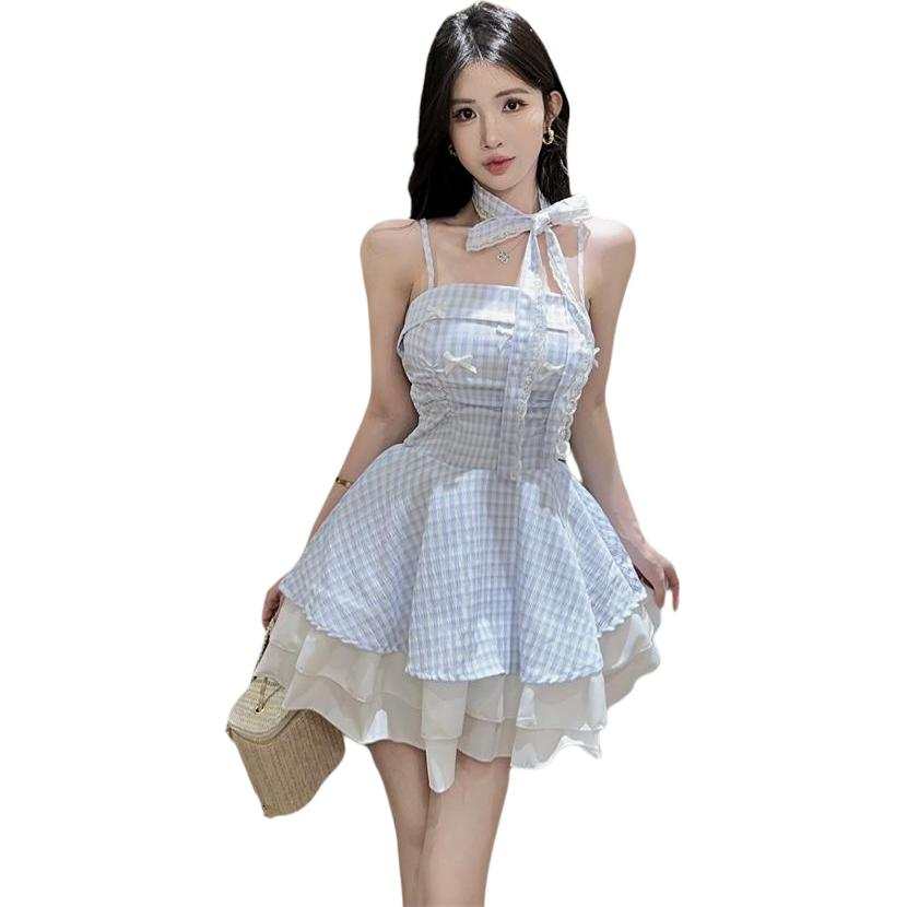 JBBCN Slip Dresses Women's Halter Moderate Short