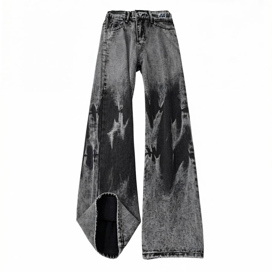 MUSCLETECH Jeans Unisex Black Moderate Straight Fit Pants