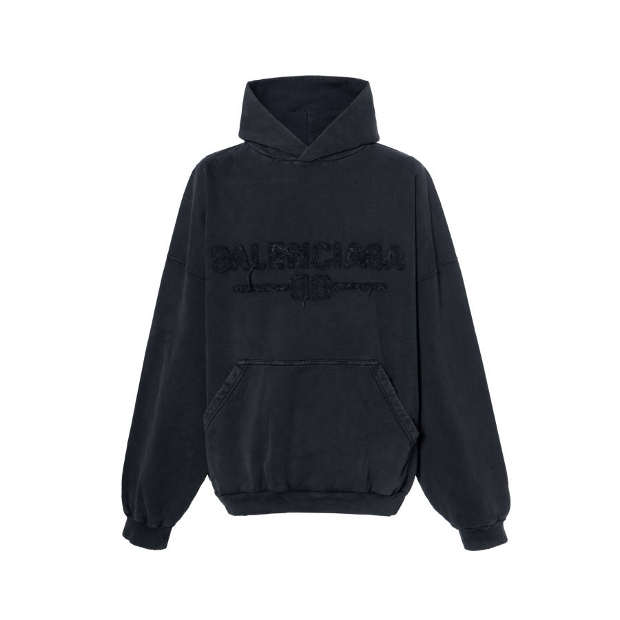 Balenciaga SS25 Sweatshirt Loose Fit Men's Black