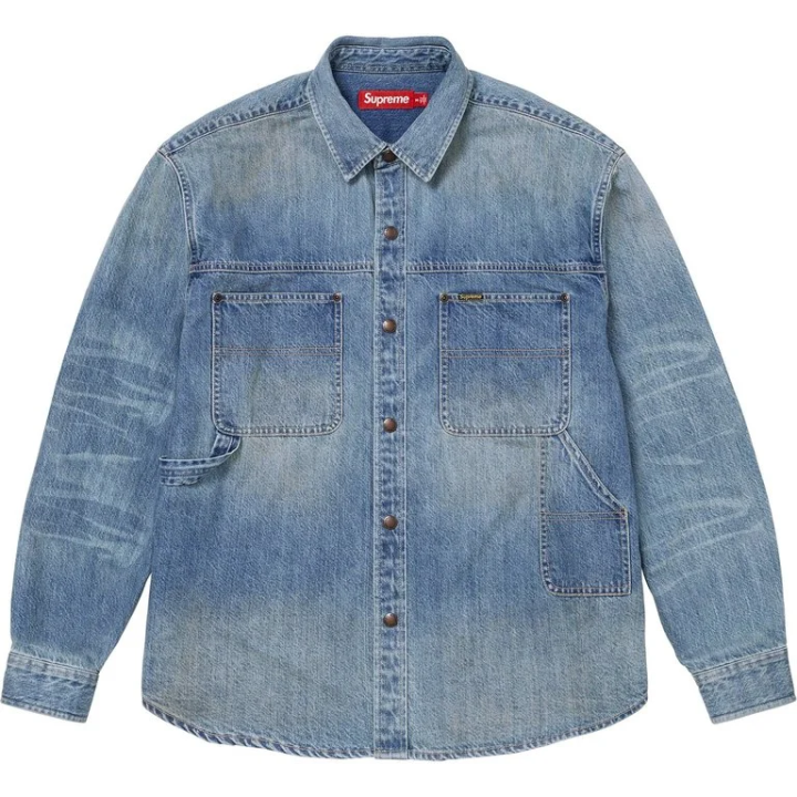 Supreme Supreme SS26 WEEK6 Worn Snap Painter Shirt Unisex