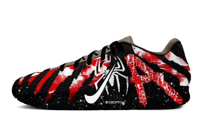 Nike Nike Ja Morant 3 Crimson Pattern Spider Shadow Abrasion Resistant Low top Basketball Shoes Unisex Red, Black