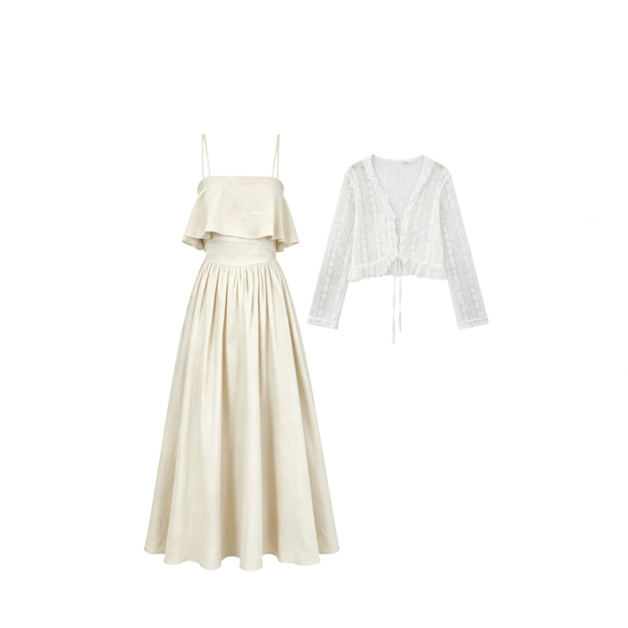 CPAURA Two Piece Skirt Sets Women's Boat Neck Moderate Long