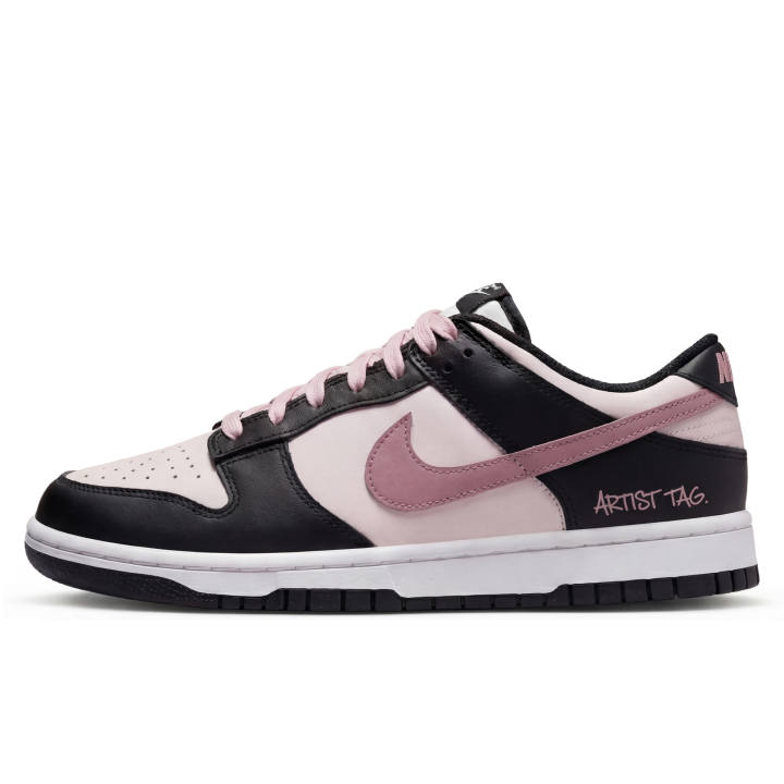 Nike Nike Dunk 'BlackPink Pink Litchi Cleansing Water Slip Resistant Low top Skateboard Shoes Unisex Black Pink