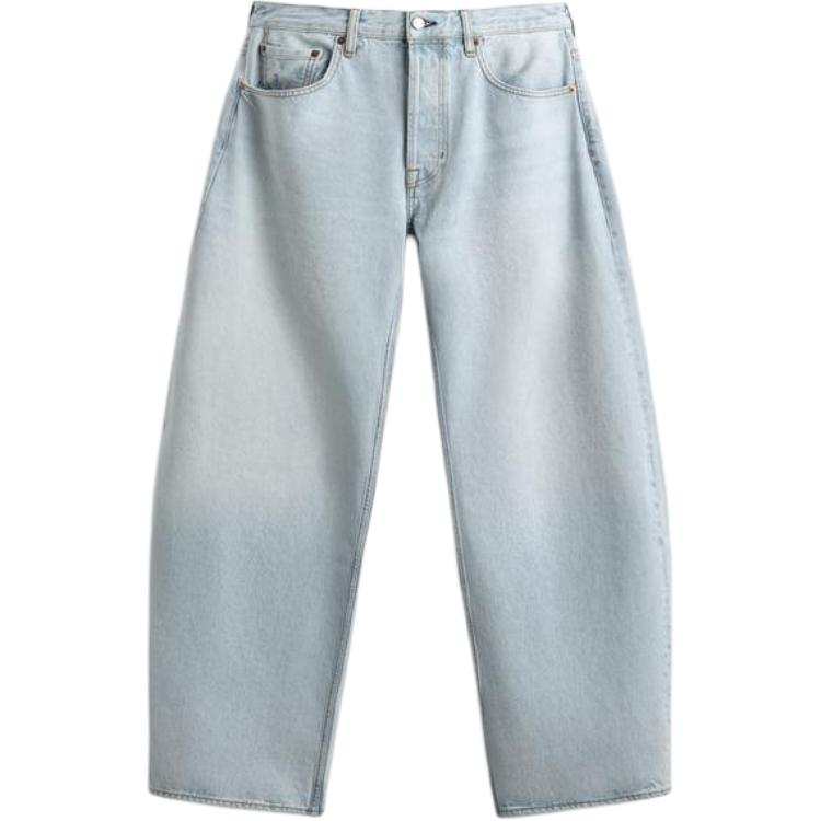 ZARA Jeans Men's Light Blue Moderate Wide Leg Pants