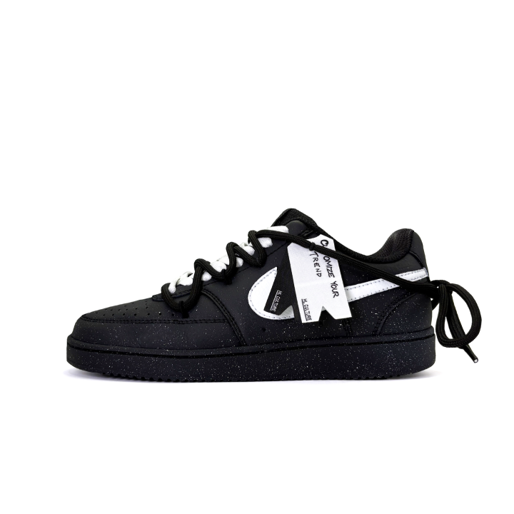 Nike Nike Court Vision Low White Mist, Niche, Spatter Effect Abrasion Resistant Slip Resistant Low top Skateboard Shoes