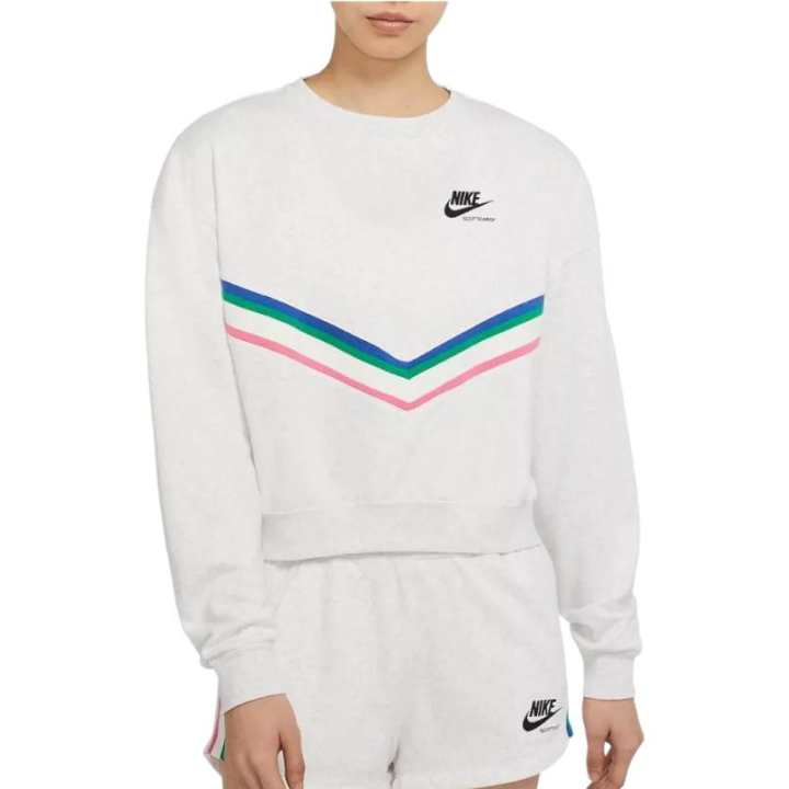 Nike Nike Sweatshirts Women's Silver Gray Crew Neck Moderate