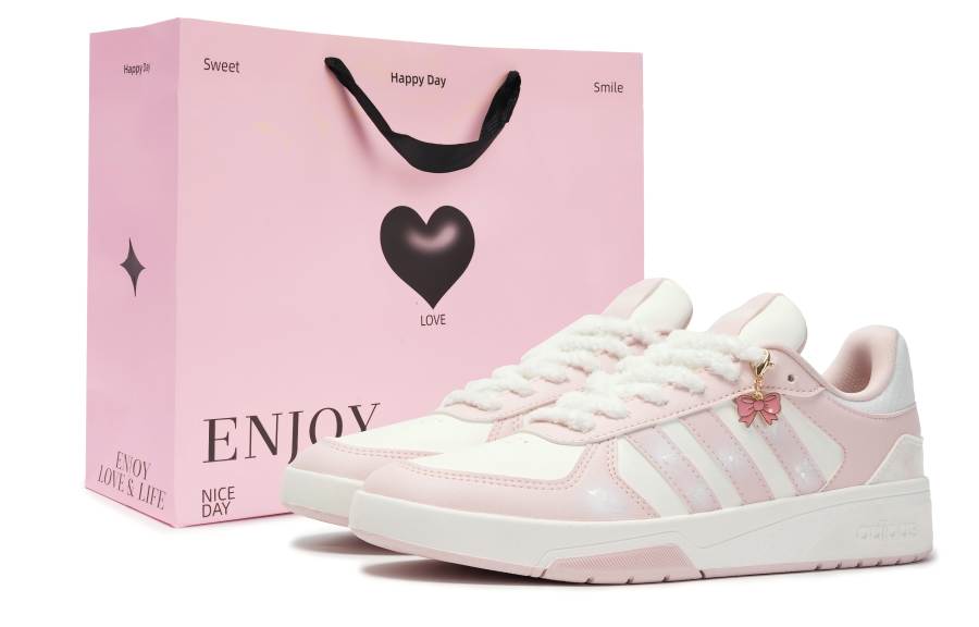 Adidas Adidas COURTBEAT Abrasion Resistant Low top Skateboard Shoes Unisex Pink