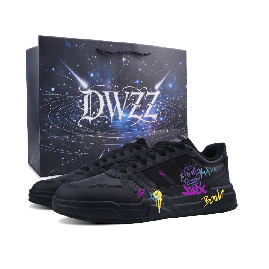 Adidas Adidas LITE BALLER Skateboard Shoes Unisex Low Top Black White