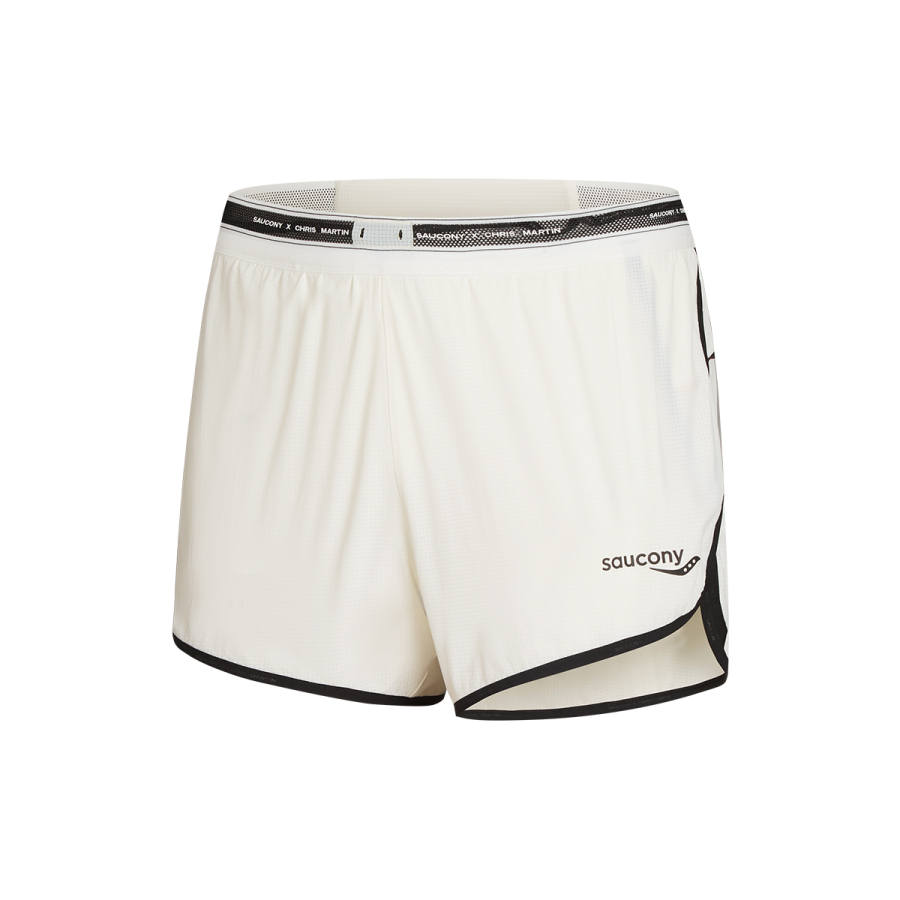Saucony Casual Shorts Men's Cream White Moderate