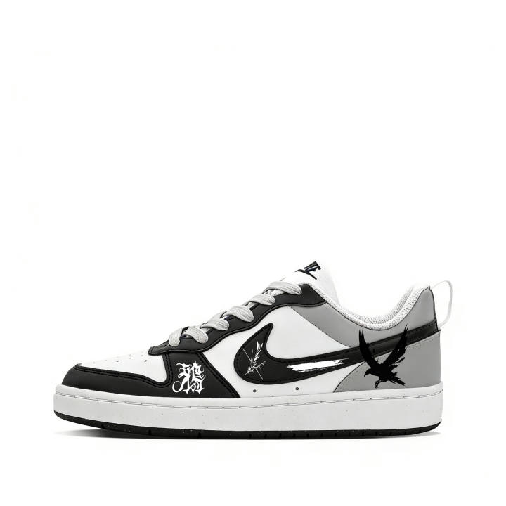 Nike Nike Court Borough Raven Synthetic Leather, Leather Anti Kick, Abrasion Resistant, Breathable Low top
