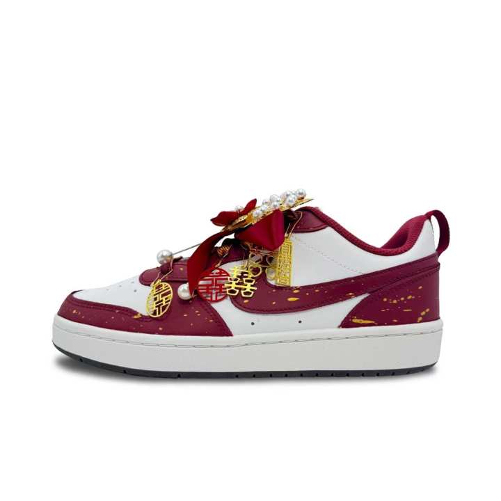 Nike Nike Court Borough 2 Love Forever Synthetic Leather Slip Resistant, Abrasion Resistant, Lightweight Low top