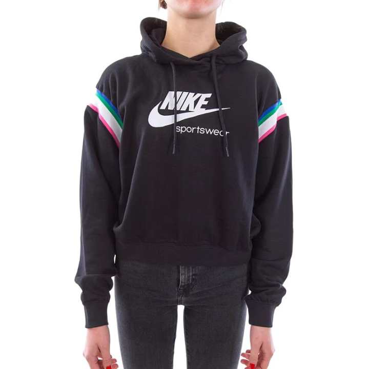 Nike Nike Sweatshirts Women's Black Hooded Non Detachable Moderate