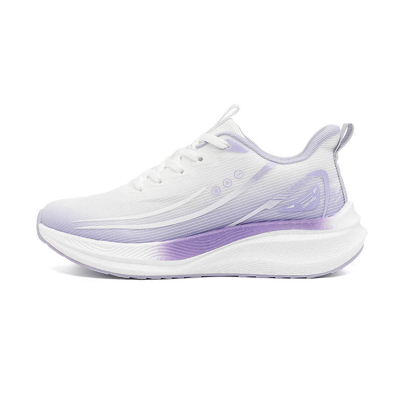 DEERWAY Cushioning Breathable Lightweight Low top Casual Running Shoes Women's Purple