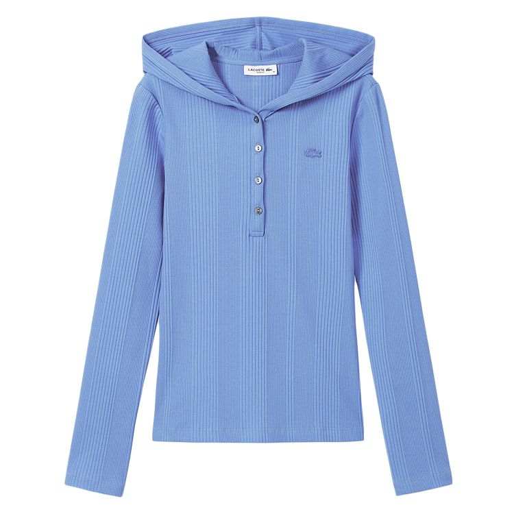 LACOSTE Knitwear Women's 776/Cobalt Blue Hooded Non Detachable Moderate