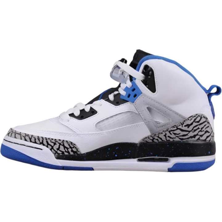 Jordan Jordan Spizike High top Basketball Shoes White Blue Unisex