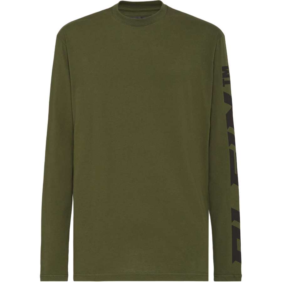 PHILIPP PLEIN T Shirts Men's Army Green Crew Neck Moderate