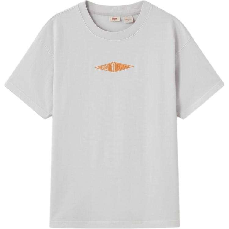Levis Levis T Shirt Unisex Gray White
