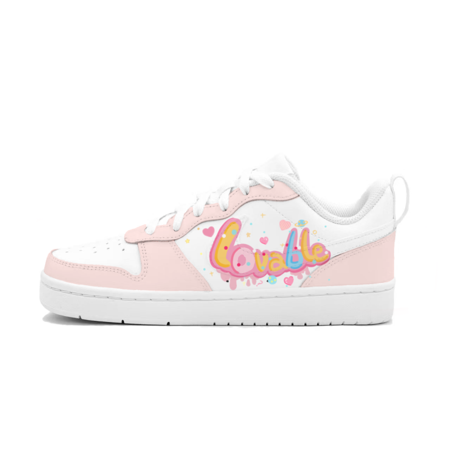Nike Nike Court Borough Peach Bubble Versatile Slip Resistant Abrasion Resistant Low top Skateboard Shoes Women's Pink
