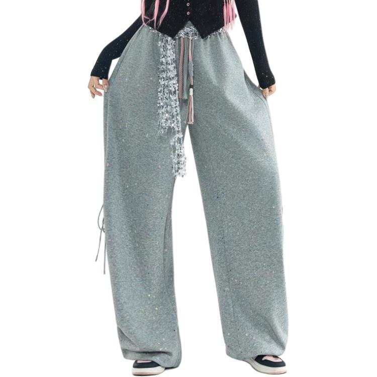 Barbie Casual Pants Women's Gray Moderate Sweatpants