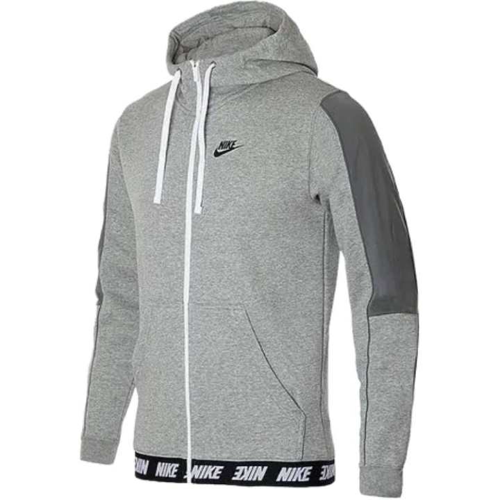 Nike Nike Sweatshirts Men's Gray Hooded Moderate Straight Fit
