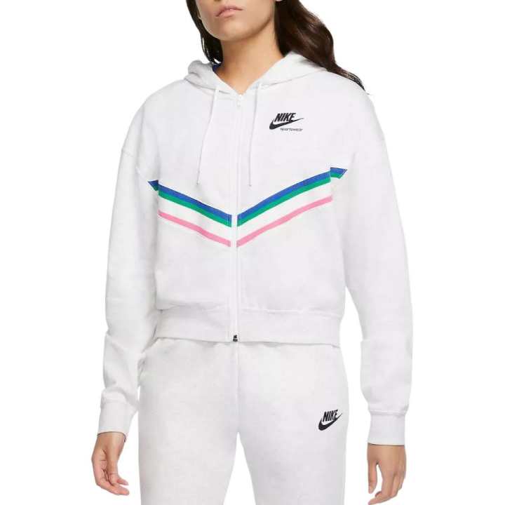 Nike Nike Sweatshirts Women's Silver Hooded Non Detachable Moderate