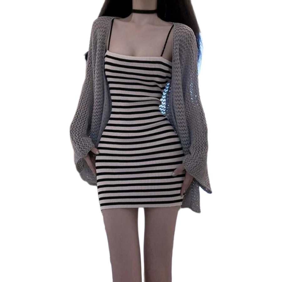 JBBCN JBBCN Two Piece Skirt Sets Women's Square Collar Thin Short