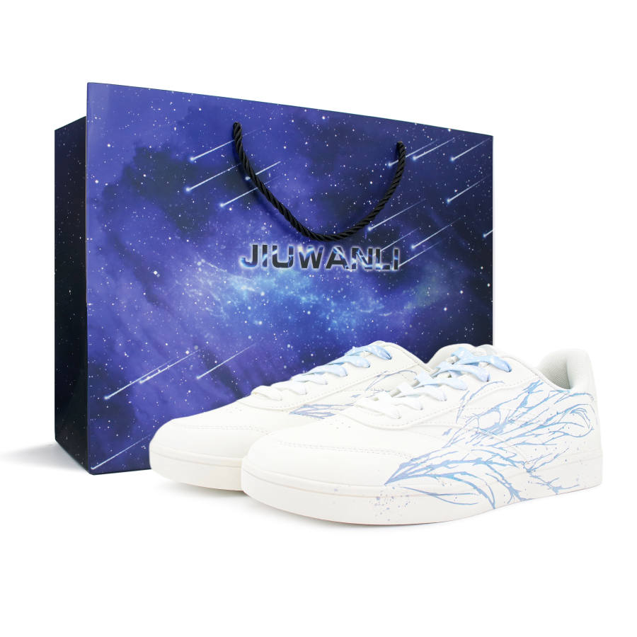 Anta Active Abrasion Resistant Slip Resistant Low top Skateboard Shoes Men's White Blue