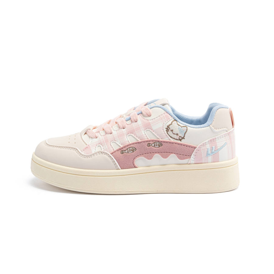 Warrior Synthetic Leather Height Increasing Abrasion Resistant Lightweight Low top Skateboard Shoes Women's