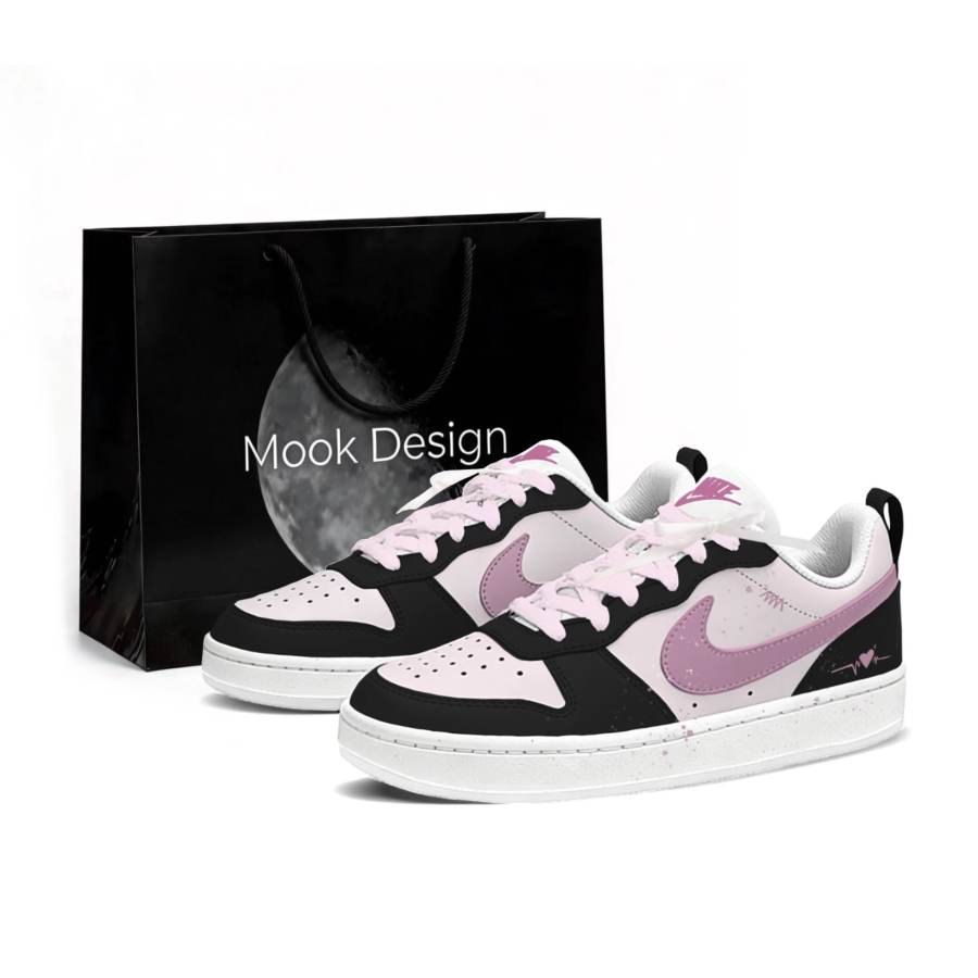 Nike Nike Court Borough Ink And Heartbeat, Shopping Bag Low top Skateboard Shoes Women's