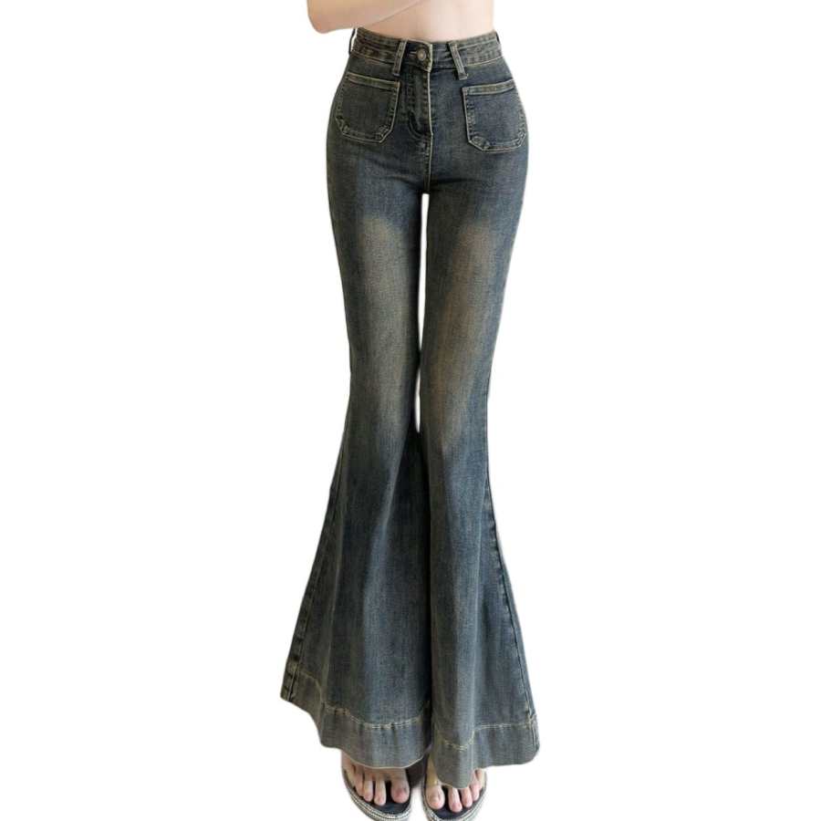 JBBCN Jeans Women's Blue Moderate Flared Pants