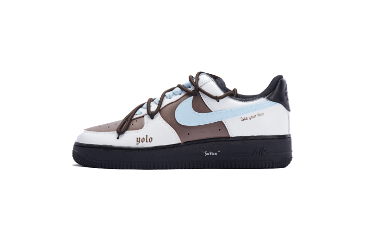 Nike Nike Air Force 1 Vlad Dusty Brown Ice Synthetic Leather Low top Stylish Skateboarding Shoes Unisex