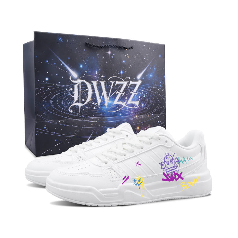 Adidas Adidas LITE BALLER Graffiti Fantasy Abrasion Resistant Slip Resistant Low top Skateboard Shoes Unisex