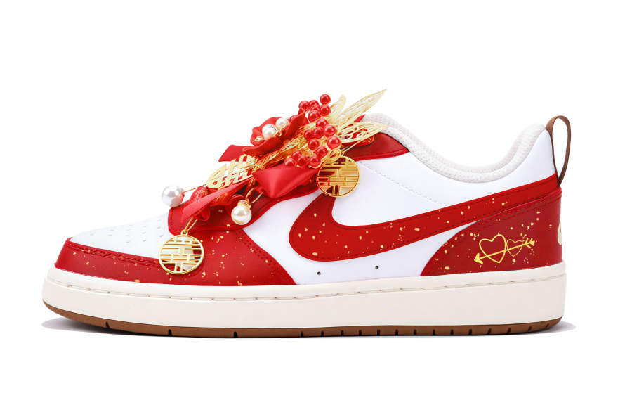 Nike Nike Court Borough GS Long Lasting And Enduring Abrasion Resistant Slip Resistant Low top Skateboard Shoes Unisex