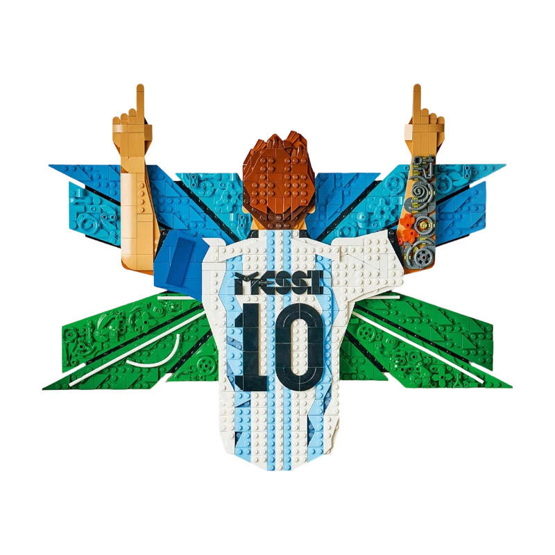 LEGO LEGO Editions Messi Celebration Set Assembly Plastic Building Blocks 1427pcs 43018