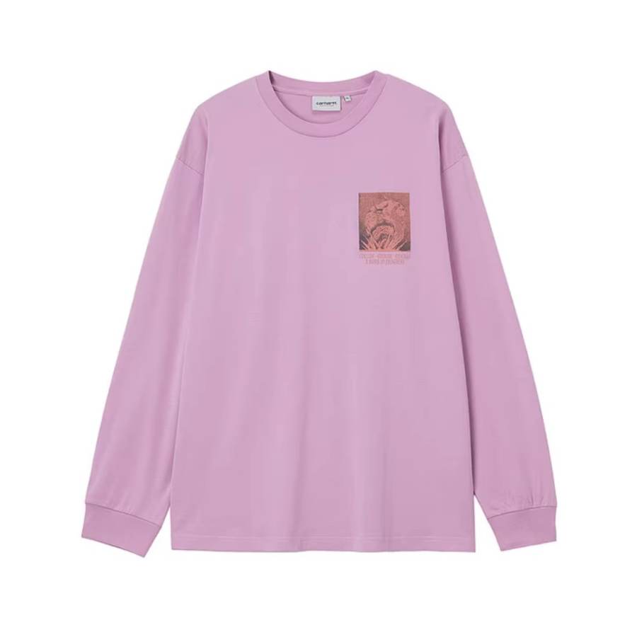 Carhartt WIP T Shirts Men's PPL/Purple Crew Neck Moderate