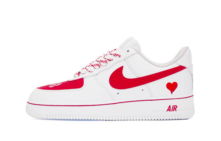 Nike Nike Air Force 1 808 Low top Skateboard Shoes Unisex White Red