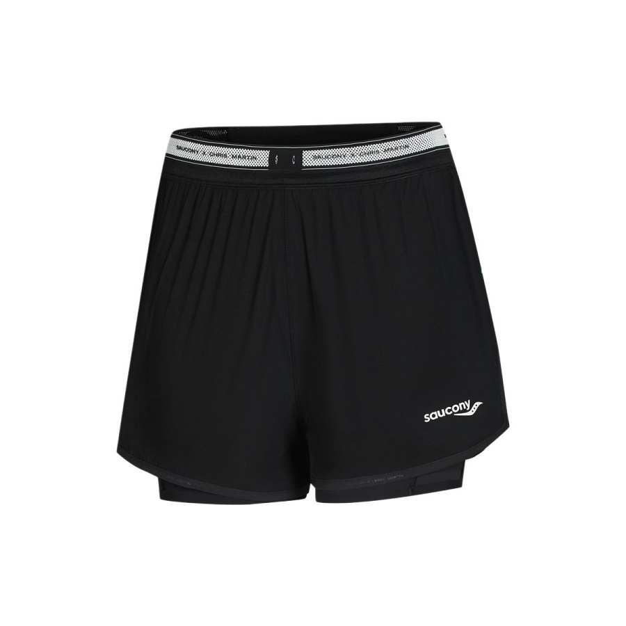 Saucony Sports Shorts Women's Dark Moon Black Moderate Other