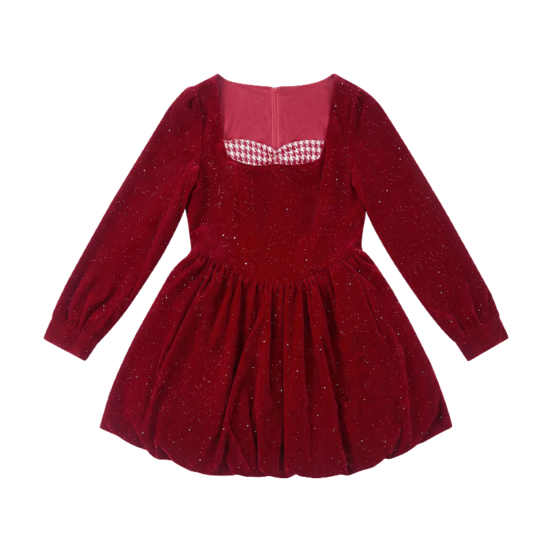 Fabric Pig Long Sleeved Dress Women's