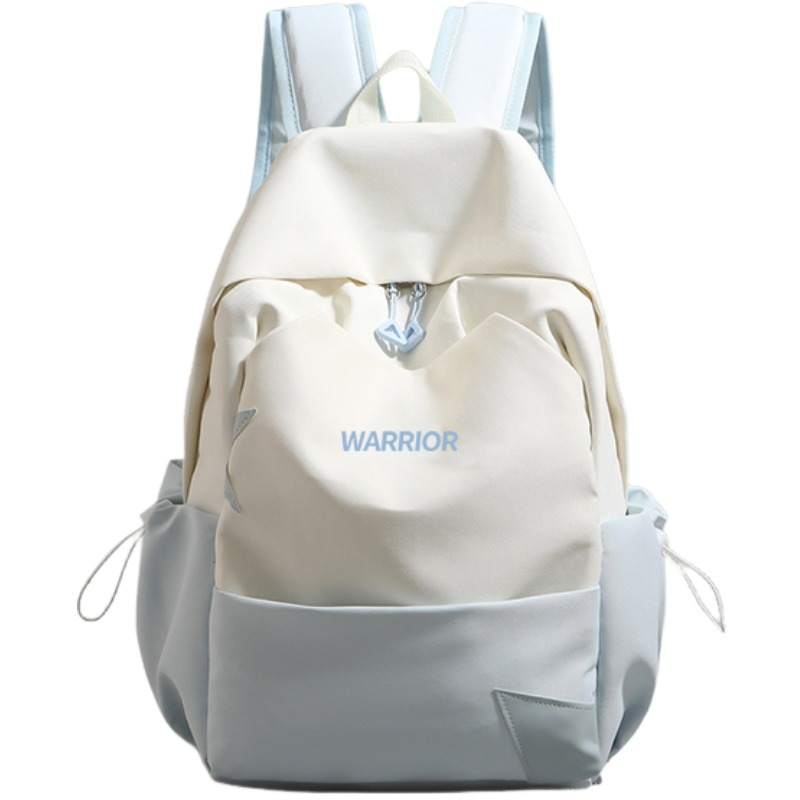 WARRIOR WARRIOR Nylon Fabric Backpack Regular Unisex Blue White