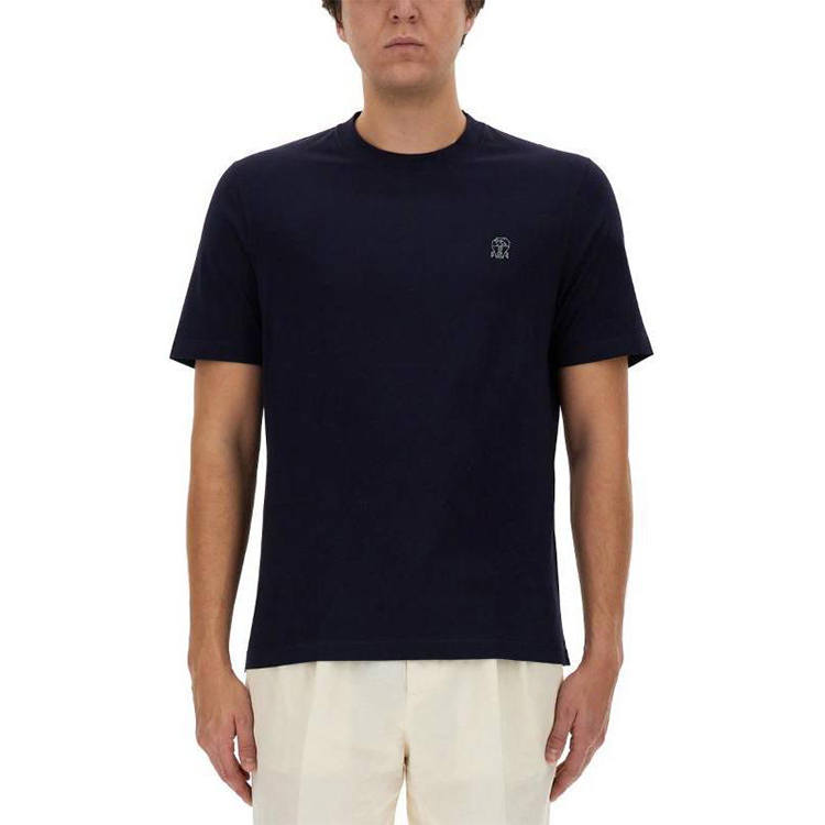 Brunello Cucinelli logo-print cotton T-shirt