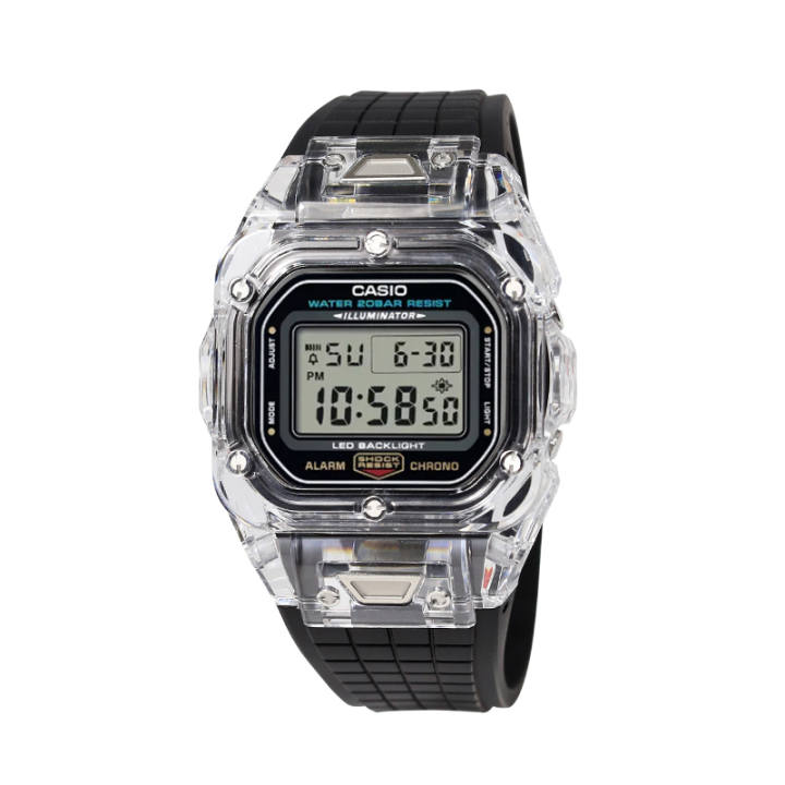 CASIO CASIO Custom Collection DW 5600UE 1 Electronic Movement Rubber Strap Watch Unisex Black Dial
