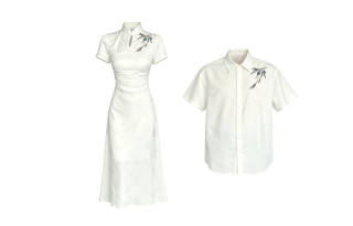 TUSHIFEI Couple Sets Women's Polo Collar Moderate Long