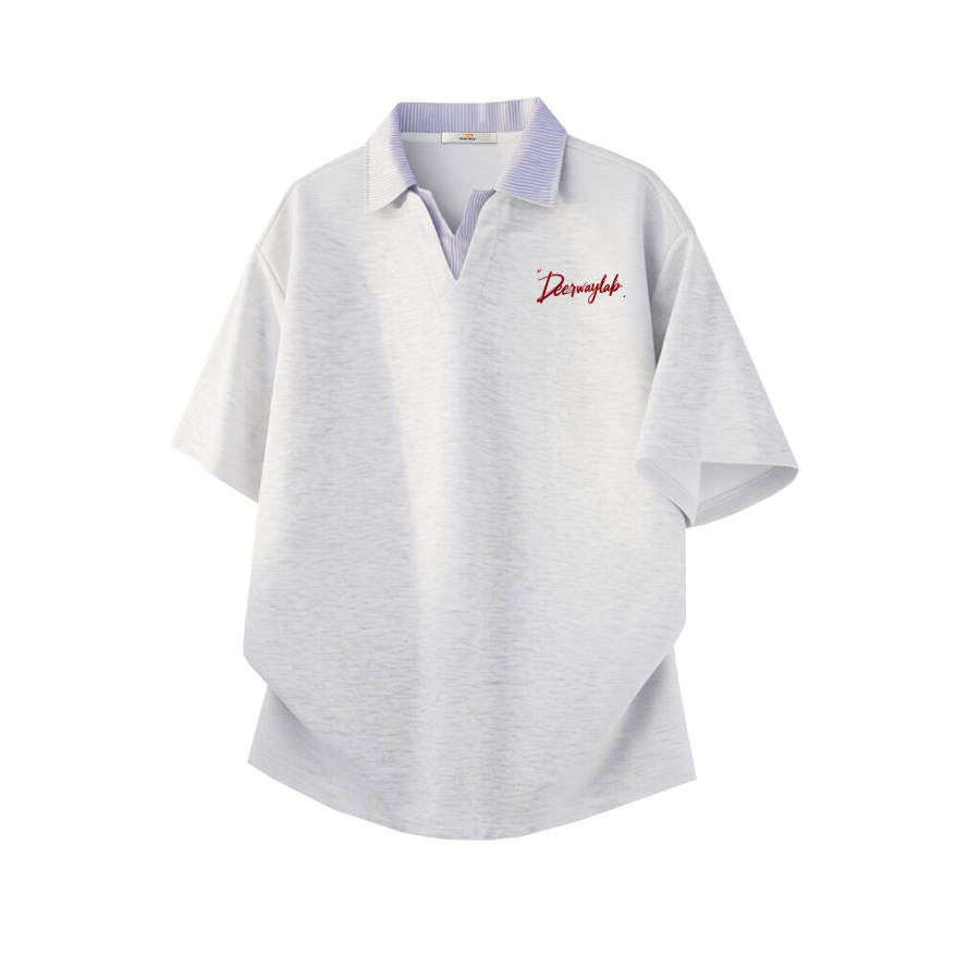 DEERWAY Polo Shirts Unisex Polo Collar Moderate Straight Fit
