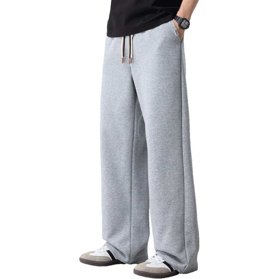 Tonlion Casual Pants Unisex Moderate Wide Leg Pants