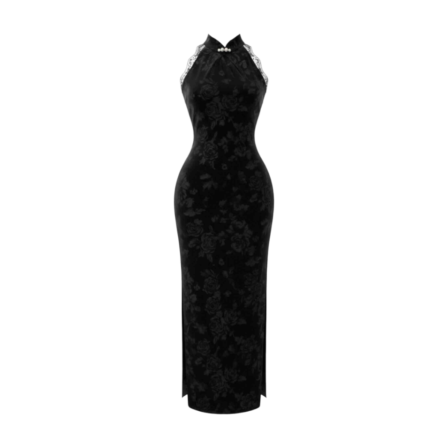 MTHE Sleeveless Dresses Women's Black Half Turtleneck Moderate Mid Length